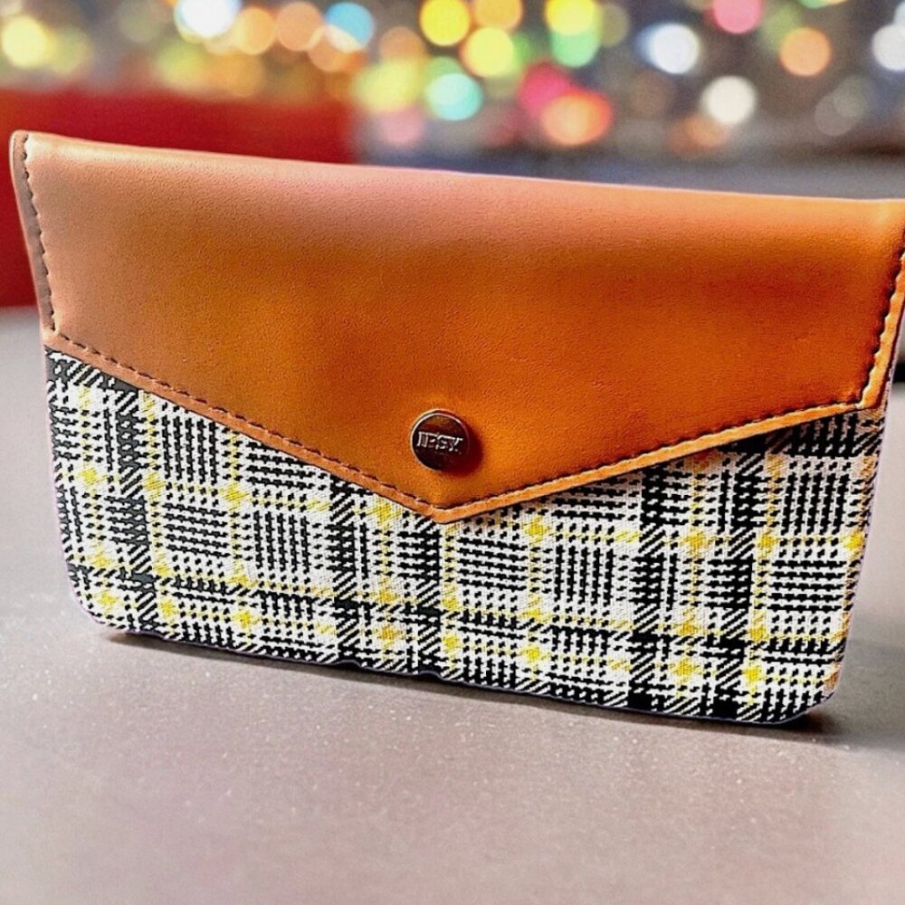 NEW IPSY September 2021 Envelope Glam Bag Plaid Pouch